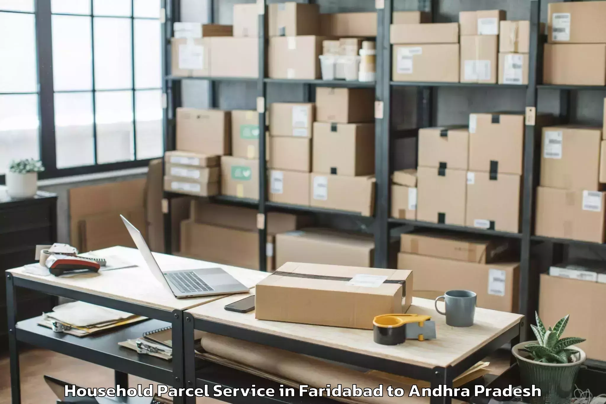 Expert Faridabad to Amalapuram Household Parcel